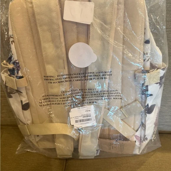 The North Face Berkeley Daypack in White Dune Leaf Toss Print- NWT - Picture 4 of 6